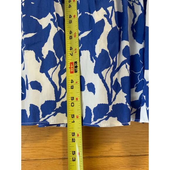 HYACINTH HOUSEBlue Floral One Shoulder Sybil Maxi Dress size medium - Picture 9 of 9